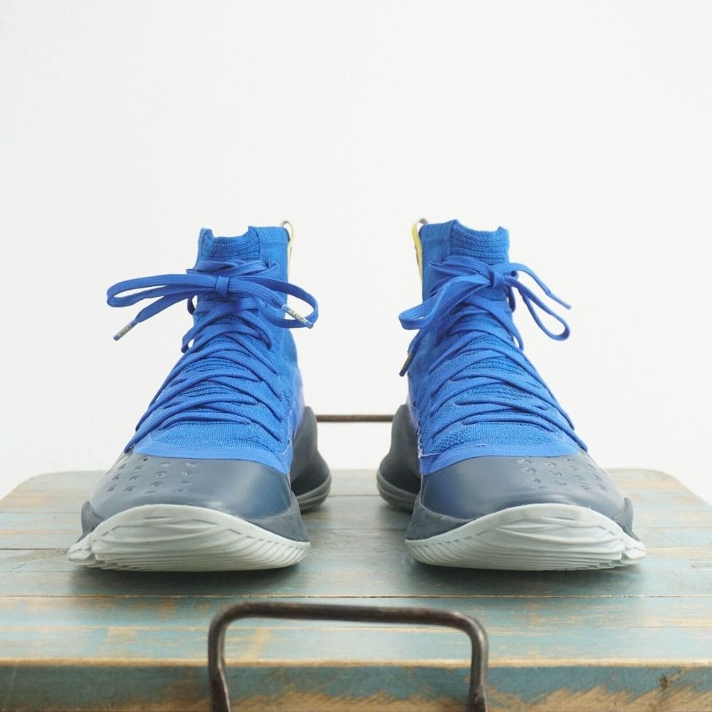 Under Armour 1298306-401 Mens Steph Curry 4 Basketball Shoes More Fun Blue 9.5 - Picture 3 of 11